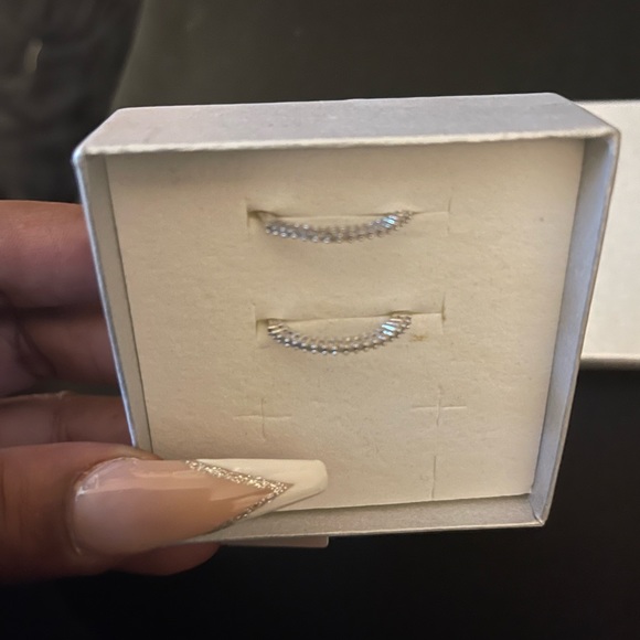 🆕💍 NEW IN BOX 0.36 CARAT WEIGHT THIN STERLING SILVER DIAMOND💎ANNIVERSARY BAND - Picture 11 of 14